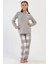 Kız Çocuk Uzun Kol Polar Gri Pijama Takım C1T7N0O304 1