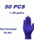 Lacivert 50PCS Tarzı S Beden Nitril Eldivenler Tek Kullanımlık Ağır Latex Tozsuz Ev Temizlik Eldivenleri Gıda Mekanik Iş Endüstriyel Eldivenler (Yurt Dışından) 1