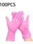 100PCS Tarzı Xl Boyutu Tek Kullanımlık Pembe Nitril Eldiven Lateks Içermez Su Geçirmez Pvc Ev Işleri Su Geçirmez Pembe Çalışma Eldiveni Mutfak Pişirme Araçları (Yurt Dışından) 1