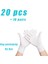 Beyaz - 20 Adet Stil Xs Boyutu Pembe Nitril Tek Kullanımlık Eldiven Lateks Içermez Xs Küçük Kadın Kız Çocuk Ev Temizliği Salon Vinil Eldiven Siyah Tozdan Arındırılmış (Yurt Dışından) 1