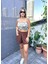 Desenli Crop Top ,kadın Bluz , Büstiyer , Pamuklu Crop Bluz 1