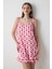 Carrie Printed Açık Pembe Gecelik - Loves Paris Koleksiyonu 1