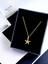 Deniz Yıldızı Gold Parlak Tasarım Unisex 925 Ayar Gümüş Kolye 1