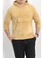 Kanguru Cep Kapşonlu Peluş Sweat Camel - 9062.1153. 1