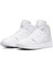 Air Jordan 1 Mid Unisex Leather Sneaker Hakiki Deri Bilekli Günlük Spor Ayakkabı Beyaz 3