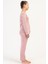 Kız Çocuk Uzun Kol 2 Iplik Pembe Pijama Takım C2T6N3O304 2