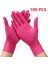 Pembe 100PCS Tarzı S Beden 100 Paket Nitril Tek Kullanımlık Eldiven Su Geçirmez Siyah Kalın Eldiven Ev Temizliği Mutfak Mekanik Çalışma Için (Yurt Dışından) 1