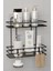 Yapışkanlı 2 Katlı Banyo Rafı Duş Şampuanlık Duvar Düzenleyici Organizer 1