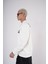 Bisiklet Yaka Leylek Baskılı Nakış Detaylı Sweatshirt 4