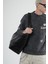 Bisiklet Yaka Yıkamalı Aplikeli Oversize Kalıp Sweatshirt 3