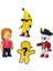 Stumble Guys 4'lü Mini Aksiyon Figür Seti - Ms Stumble - Capt Noheart – Banana Guy 5