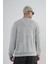Bisiklet Yaka Yıkamalı Aplikeli Oversize Kalıp Sweatshirt 5