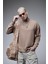 Oversize Kalıp Baskılı Yaka Kol Ribanalı Sweat 4