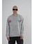Bisiklet Yaka Ön ve Arka Basılı Yıkamalı Oversize Kalıp Unisex Sweatshirt 1