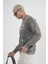 Bisiklet Yaka Yıkamalı Aplikeli Oversize Kalıp Sweatshirt 4