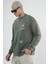 Bisiklet Yaka Yıkamalı Aplikeli Oversize Kalıp Sweatshirt 4