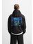 Kapuşonlu Starry Night Baskılı Oversize Kalıp Unisex Hoodie 4