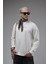 Oversize Kalıp Baskılı Yaka Kol Ribanalı Sweat 4