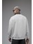 Oversize Kalıp Baskılı Yaka Kol Ribanalı Sweat 5