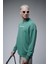 Oversize Kalıp Baskılı Yaka Kol Ribanalı Sweat 3