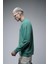 Oversize Kalıp Baskılı Yaka Kol Ribanalı Sweat 4