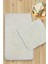 Cotton Basic Ekru 2'li Set Banyo Halısı Bpmk 1