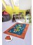 Seksek Kırmızı Çocuk Halısı Djt Çocuk ve Bebek Halısı Yıkanabilir ,Leke Tutmaz 120 x 180 3