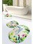Hello Summer 2 Li Set Banyo Halısı Paspas Yıkanabilir Kaymaz Taban Klozet Takımı Djt 1