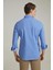 Slim Fit Mavi Armürlü Gömlek 4