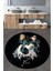Glasses Dog Çap Banyo Halısı Djt 120X120 Cm, Banyo Halısı , Banyo Paspası Yıkanabilir 1