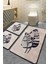 Lipha Bej 3 Lü Set Banyo Halısı Djt 1