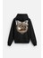 Kapuşonlu Vintage Baskılı Unisex Oversize Kalıp Hoodie 1