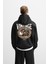 Kapuşonlu Vintage Baskılı Unisex Oversize Kalıp Hoodie 4