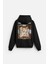 Kapuşonlu Luces Baskılı Oversize Kesim Hoodie 1