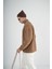 Yarım Fermuarlı Kanguru Cepli Unisex Oversize Kalıp Peluş 5
