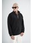 Yarım Fermuarlı Kanguru Cepli Unisex Oversize Kalıp Peluş 4