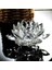 Bir Stil Kristal Lotus Cam Şekil Kağıt Ağırlığı Süsleme Feng Shui Dekor Koleksiyonu Eski Ev Dekor Aksesuarları El Sanatları Heykelcik ler (Yurt Dışından) 3