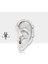 Prenses Safirli Halka Piercing, 10-12 mm , 1.2 Mm, 14K Sarı-Beyaz-Kırmızı Altın | LC00034S 4