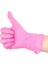 10 Adet Tarzı M Boyutu Pembe Vinil Tek Kullanımlık Eldiven Latex ve Toz Korumasız Muayene Eldivenleri Temizlik Gıda Hazırlığı Mutfak Kullanımı Nitril (Yurt Dışından) 1