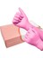 10 Adet Tarzı M Boyutu Pembe Vinil Tek Kullanımlık Eldiven Latex ve Toz Korumasız Muayene Eldivenleri Temizlik Gıda Hazırlığı Mutfak Kullanımı Nitril (Yurt Dışından) 5