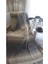 4 Mevsim Battaniye Çift Kişilik 180*220CM Balkon Tv Battaniyesi Gri Çizgili 4
