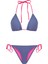 Dokulu Mavi Üçgen Bikini Takım 1