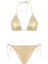 Gold Lame Üçgen Bikini Takım 1