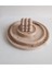 Marble Mermer Desenli Dekoratif Beton Büyük Boy Organizer 3 Lü Tepsi Seti 1