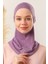 Kadın Tesettür Boyunluklu Hijab Spor Bone Mor 2