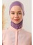 Kadın Tesettür Boyunluklu Hijab Spor Bone Mor 3