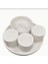 Marble Serisi Havluluk ve Organizerli Beton Banyo Seti 1