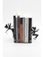 Kitap Tutucu Perili Metal Kitap Tutucu Dekoratif Metal Kitap Tutucu 2 Li Kitap Tutucu Siyah 1