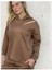 Camel Rengi Kapişonlu Sweat 1