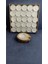 50'li Dekoratif Mini Tealight Yuvarlak Beyaz Mum 8507 2